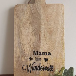 Graviertes Frühstücksbrett