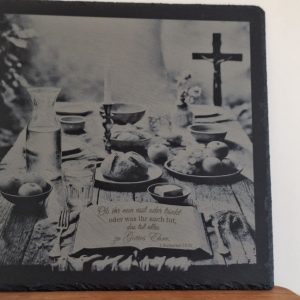 Schiefer-Untersetzer Set